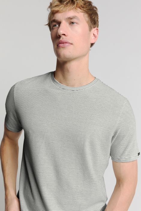 NO-EXCESS t-shirt crewneck stripes